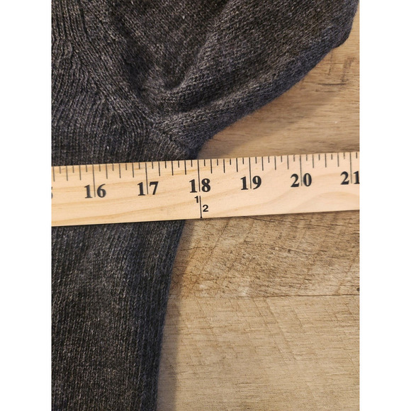 J Crew Womens Sweater Gray‎ Wool Blend Blue Jeweled Neckline Top Extra Small - Picture 8 of 11